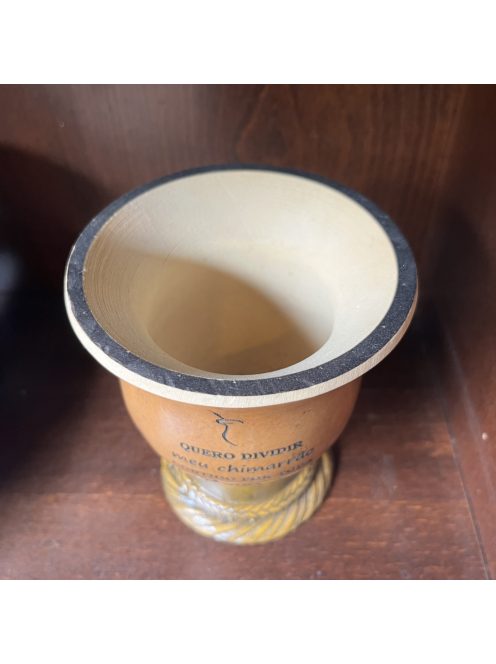 Cuia - romantikus idézettel [Chimarraohoz] (Bőrrel díszített)