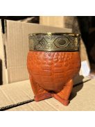 Rey Imperial Bronce Cincelado Con apliques Labrado Suela [Világosbarna - Bronz]