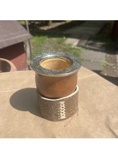   Criollo Cincelado Virola Alpaca Mate Argentino - Bőr Álvánnyal (Újezüst virola)