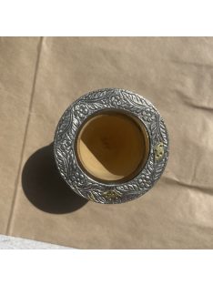   Criollo Cincelado Virola Alpaca Mate Argentino - Bőr Álvánnyal (Újezüst virola)