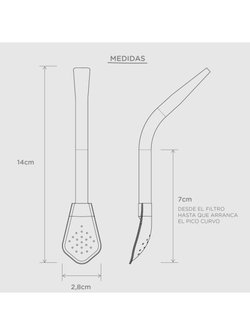Paticorti Flamenco™ Bombilla (14 cm)