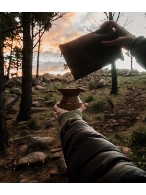 Yerbera [Yerba tartó és szóró] [fekete] (200 gramm)