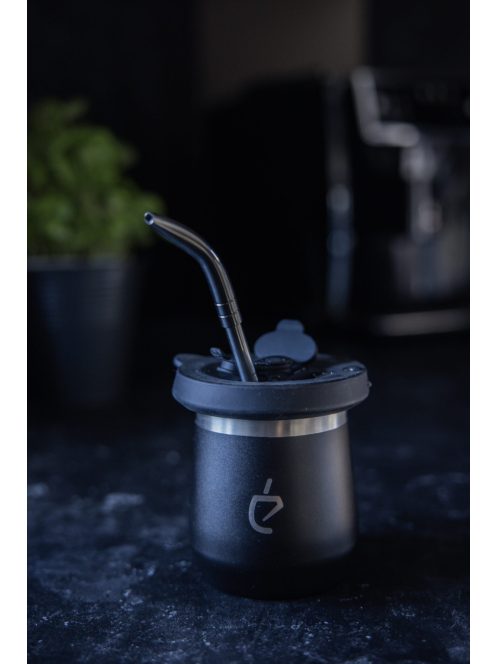 DualFlow PRO acél Mate (fekete) [Fedővel és Bombillával]