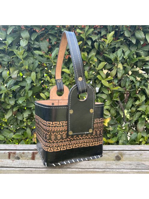 Matera Cuadrada [Bőr, egyedi mintás barna]