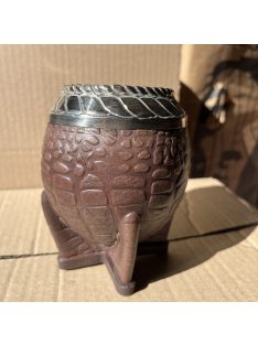   Rey Torpedo Alpaca Cincelado Labrado Marrón Oscuro [Sötétbarna - Újezüst]