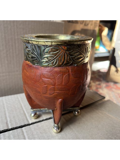 Rey Imperial Bronce Cincelado CALADO Con apliques Labrado Suela con pelotitas [Világosbarna - Újezüst]