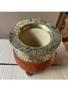   Rey Imperial Bronce Cincelado CALADO Con apliques Labrado Suela con pelotitas [Világosbarna - Újezüst]