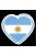 Argentin szív matrica