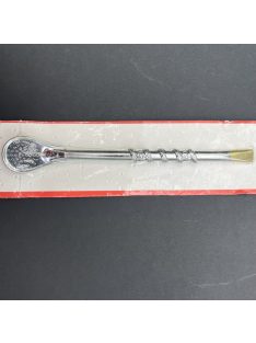   Mardekár feelingű virágos Bombilla - aranyozott vég [Alpaca]