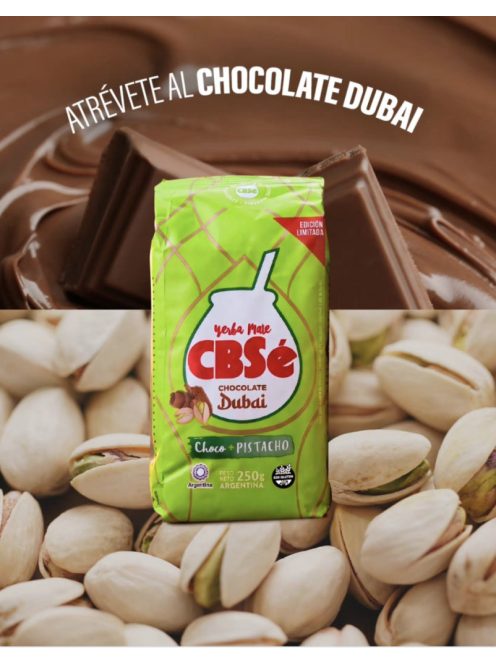CBSé Dubai Choco Pistacho - "Dubai Csokis Pisztáciás yerba" [Argentína] (Limitált kiadás)