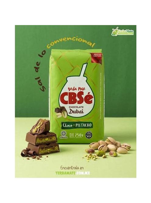 CBSé Dubai Choco Pistacho - "Dubai Csokis Pisztáciás yerba" [Argentína] (Limitált kiadás)