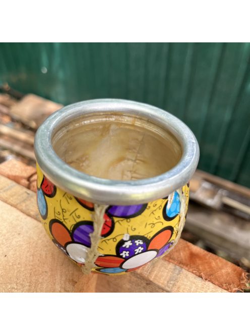 Virág műbőr mintájú üveg mate 