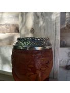 Rey Torpedo Alpaca Cincelado Labrado Suela [Világosbarna - Újezüst]