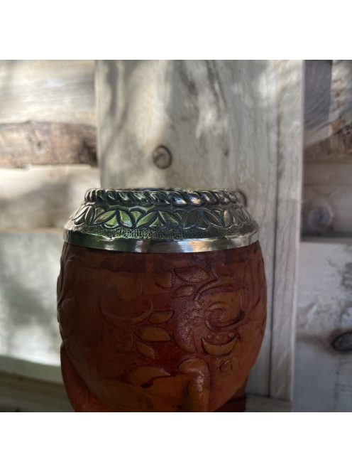 Rey Torpedo Alpaca Cincelado Labrado Suela [Világosbarna - Újezüst]