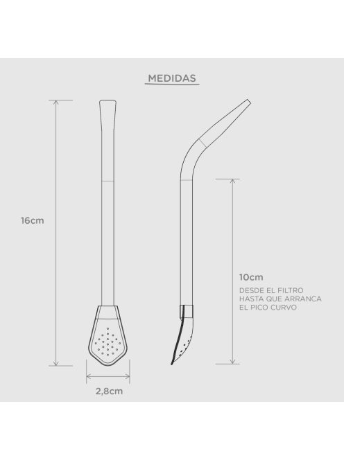 Patimedia Flamenco™ Bombilla (16 cm)