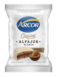 Blanco Alfajor - con Dulce de Leche (Arcor)