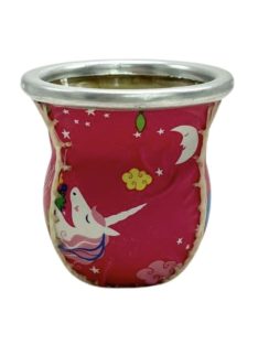 Rose Unicorn mintájú műbőr üveg mate 