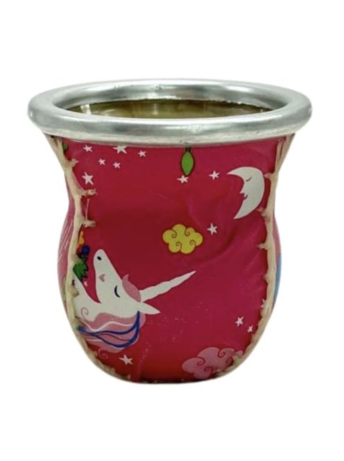 Rose Unicorn mintájú műbőr üveg mate 