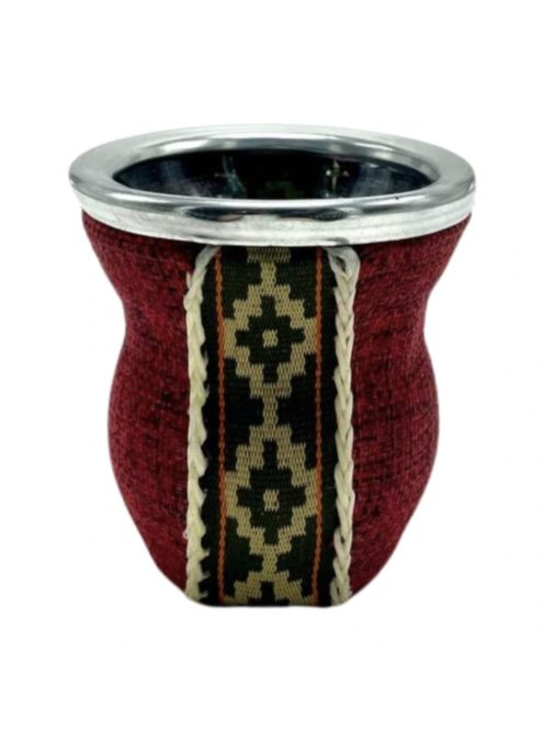 Textillel bevont üveg Maté (piros)