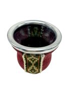 Textillel bevont üveg Maté (piros)