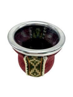 Textillel bevont üveg Maté (piros)