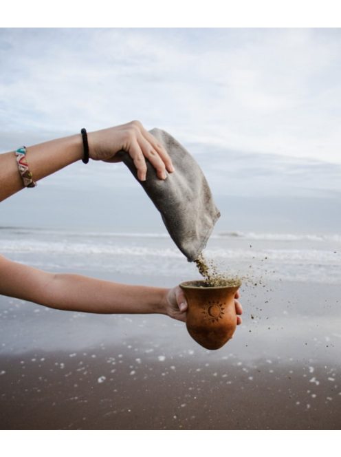 Yerbera [Yerba tartó és szóró] [barna] (400-500 gramm)