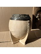 Rey Torpedo Alpaca Cincelado Labrado Cuero Crudo [Nyersbőr - Újezüst]