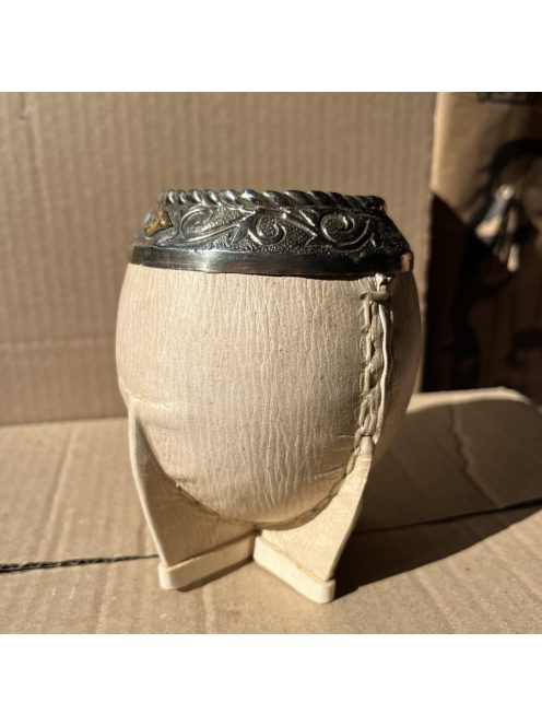 Rey Torpedo Alpaca Cincelado Labrado Cuero Crudo [Nyersbőr - Újezüst]