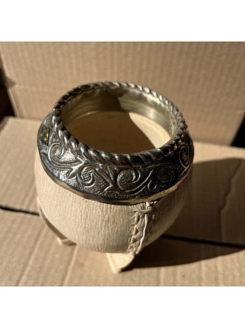 Rey Torpedo Alpaca Cincelado Labrado Cuero Crudo [Nyersbőr - Újezüst]