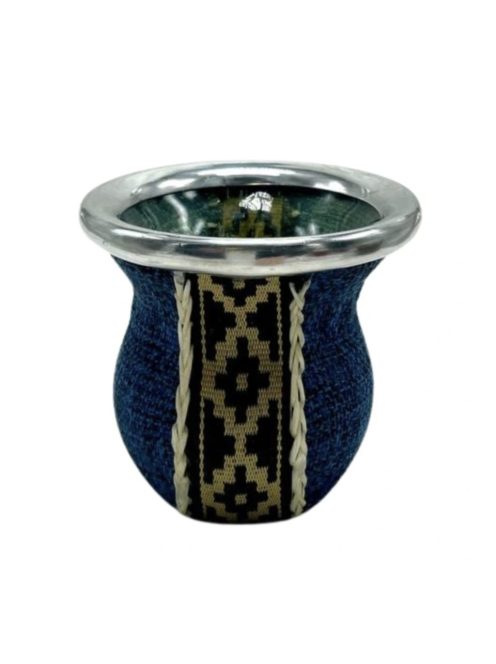 Textillel bevont üveg Maté (kék)