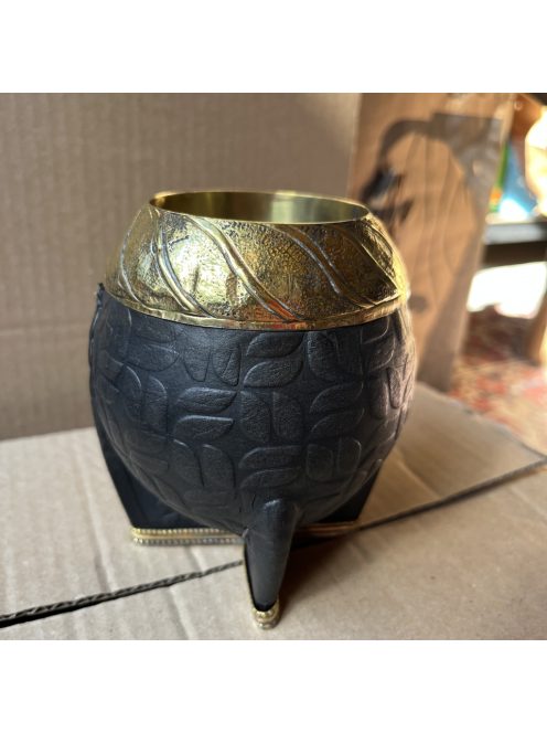 Rey Torpedo-Imperial Bronce SIMPLE MACIZA Labrado Negro [Fekete - Bronz]