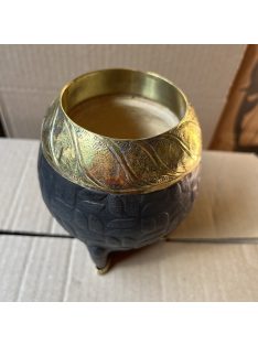   Rey Torpedo-Imperial Bronce SIMPLE MACIZA Labrado Negro [Fekete - Bronz]