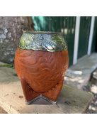 Rey Torpedo-Imperial Alpaca CALADO Labrado Suela [Világosbarna - Újezüst]