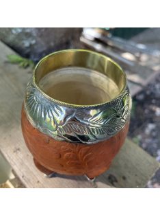   Rey Torpedo-Imperial Alpaca CALADO Labrado Suela [Világosbarna - Újezüst]