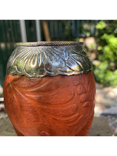 Rey Torpedo-Imperial Alpaca CALADO Labrado Suela [Világosbarna - Újezüst]