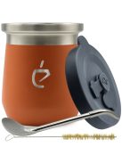 DualFlow PRO acél Mate (korall) [Fedővel és Bombillával]