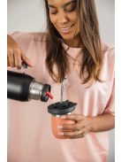 DualFlow PRO acél Mate (korall) [Fedővel és Bombillával]