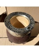 Rey Imperial Alpaca Cincelado CALADO Con apliques Labrado Marrón Oscuro [Sötétbarna - Újezüst]