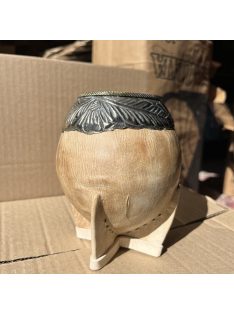   Rey Torpedo PREMIUM VT Alpaca Cincelado Labrado Cuero Crudo [Nyersbőr - Újezüst]