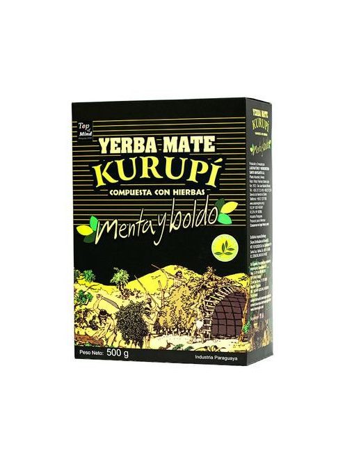 Kurupi - Menta y Boldo - "Paraguay legnépszerűbb ízesített Yerbája" [Paraguay] 