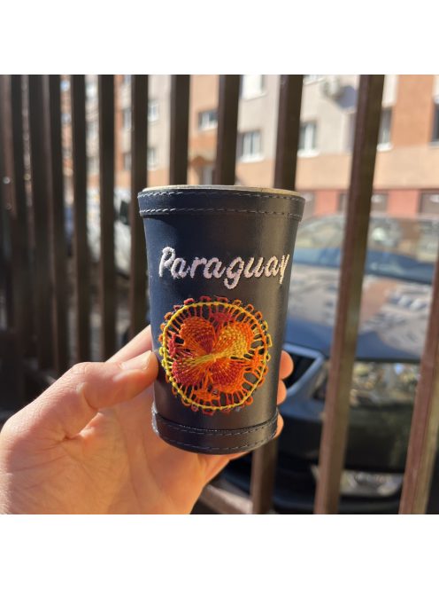 Guampa Műbőrrel díszített (Acél) [Tereréhez]