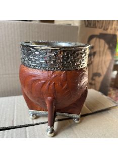   Rey Imperial Alpaca Cincelado Con apliques Labrado Suela con pelotitas [Világosbarna - Újezüst]