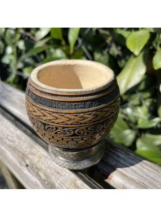 Kemény falú Pirogravírozott Mate Tök 