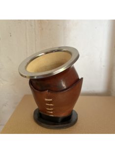   Gesztenyebarna Criollo Lisa Virola Mate - Bőr Álvánnyal (fém virola)