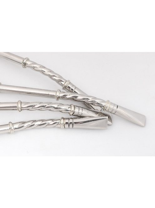 Espiral Alpaca Bombilla  - "Papagáj csőre" [Újezüstből]