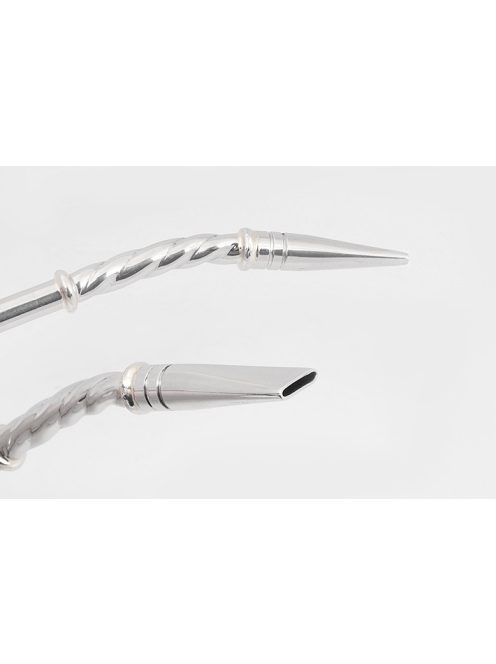 Espiral Alpaca Bombilla  - "Papagáj csőre" [Újezüstből]