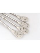 Espiral Alpaca Bombilla  - "Papagáj csőre" [Újezüstből]