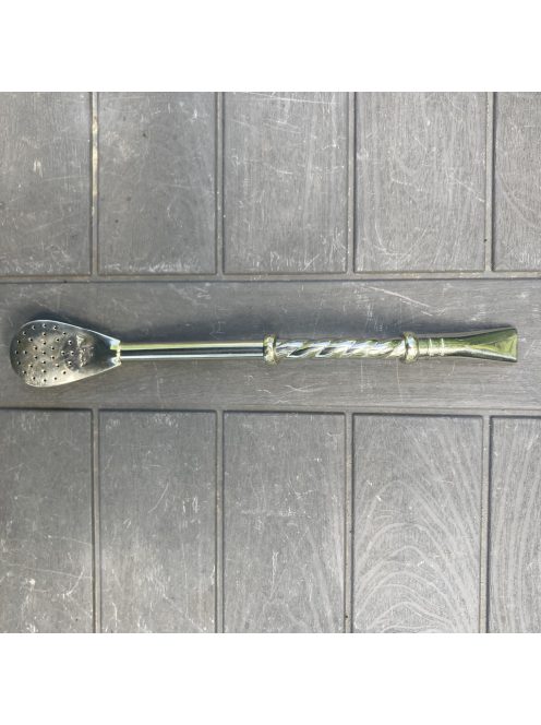 Espiral Alpaca Bombilla  - "Papagáj csőre" [Újezüstből]