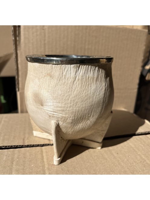 Rey Camionero Alpaca Cincelado Cuero Crudo [Nyersbőr - Újezüst]